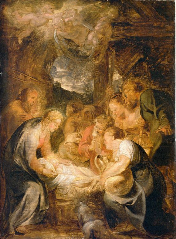 Adoration of the Shepherds, 1616 #flemishart #peterpaulrubens wikiart.org/en/peter-paul-…