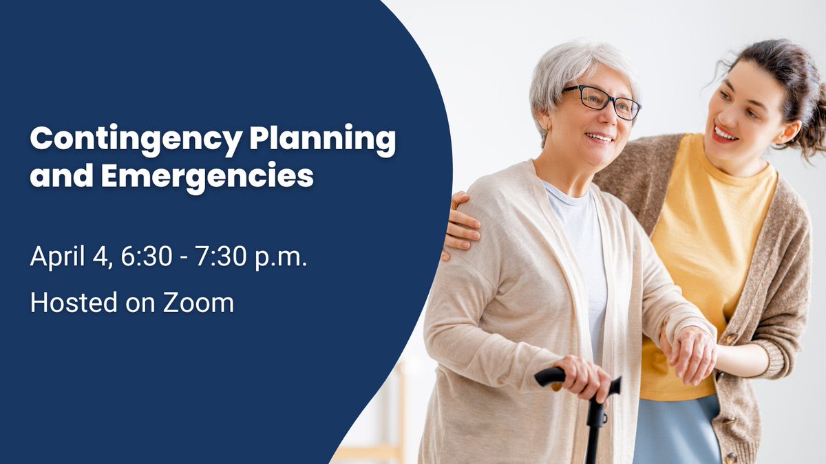 If you're a caregiver, join us on #NationalCaregiverDay for Contingency Planning and Emergencies.

Caregivers need a contingency plan for the person they care for. Join @CaregiverON to learn how to build a contingency plan.

📆 April 4, 6:30 pm
➡️ ajaxlibrary.ca/node/1311