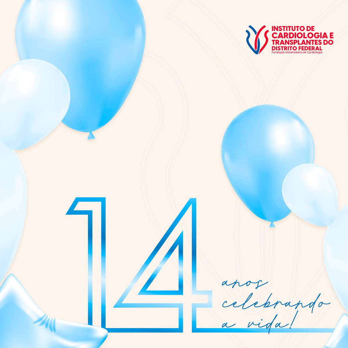 ICTDFFUC's tweet photo. E lá se vão 14 anos de uma história que vem sendo construída com muita dedicação para que mais e mais vidas sejam salvas! 🥳🎈💙❤️ https://t.co/WyKxXSnHeD