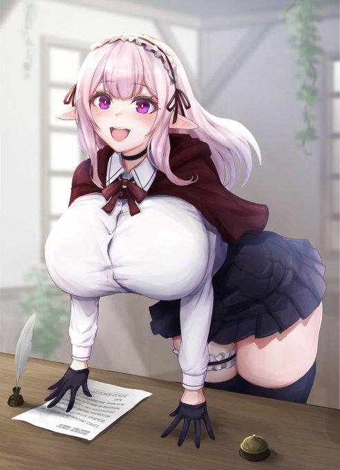 これから冒険に向かうエルフちゃん! 