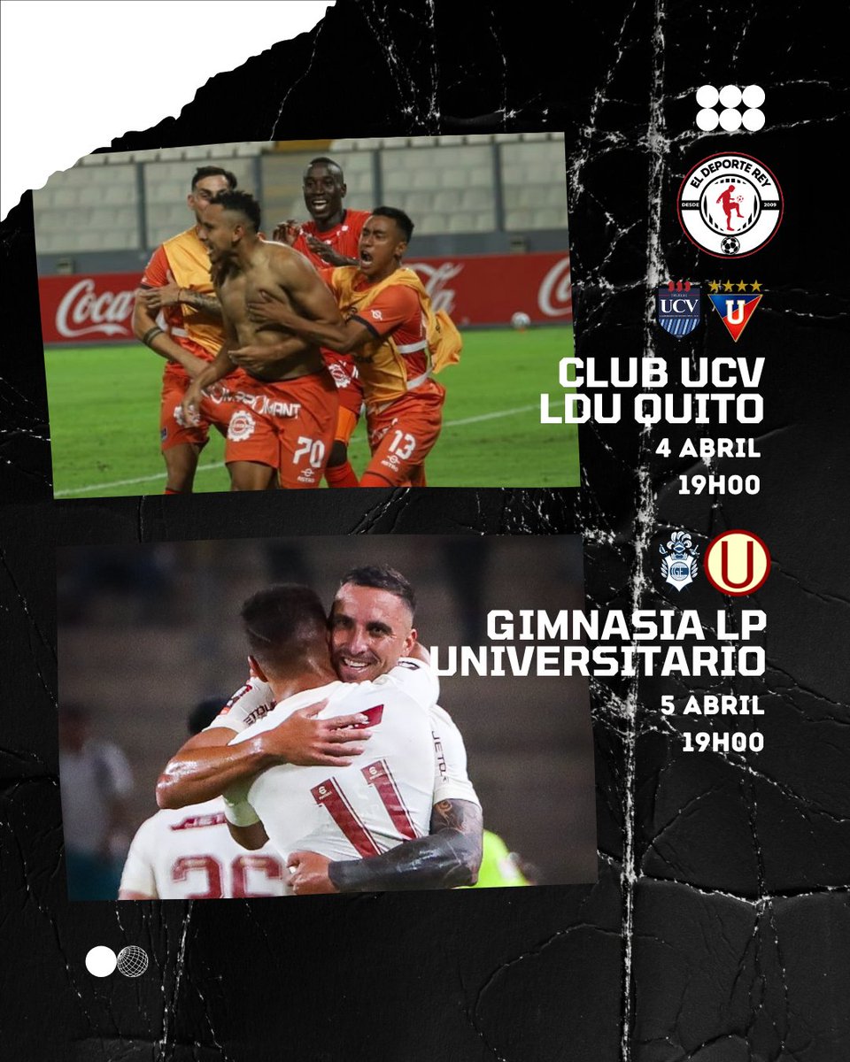 eldeportereyweb's tweet photo. ⚽ ¡𝗔 𝗲𝗺𝗽𝗲𝘇𝗮𝗿 𝗰𝗼𝗻 𝗲𝗹 𝗽𝗶𝗲 𝗱𝗲𝗿𝗲𝗰𝗵𝗼! La programación de los cuadros peruanos 🇵🇪 en esta semana de @Sudamericana 🏆.
#UniversitarioDeDeportes | #ClubUCV | #CopaSudamericana https://t.co/DntyOJXoLI