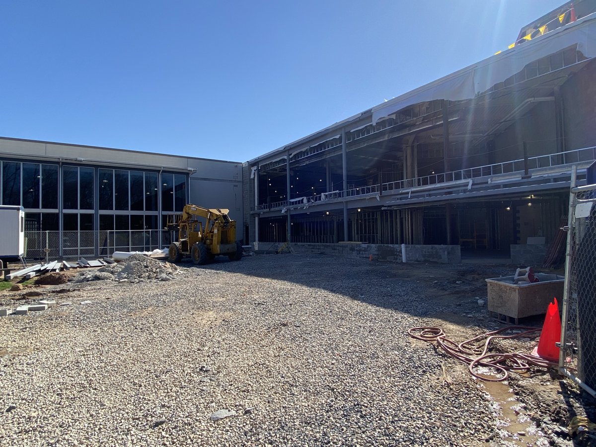 A lot of work got done on our Health &amp; Wellness Center while we were away on Spring Break! Take a look at how everything is coming along! #OurMoment