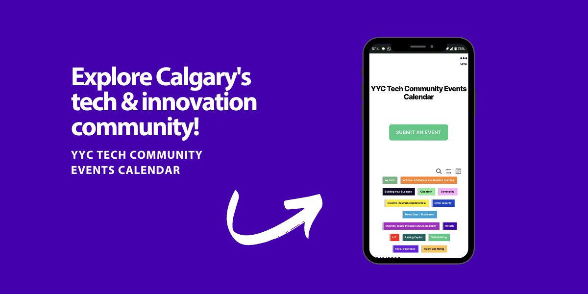 The YYC Tech Community Events Calendar connects you to Calgary’s growing tech and innovation community. 🤝

Attend an upcoming event to see what the buzz is about: events.platformcalgary.com

#YYCTech #YYCEvents