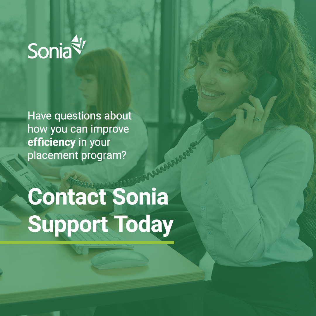 SoniaSoftware's tweet image. Got a question? 💭
Our support team members are here to help you get the most out of Sonia. 📞 💻
Contact us today or browse our support forum for more guidance. bit.ly/3G0h8R9
#supportteam #placementsoftware