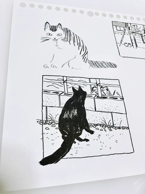 紙整理してたら描いた記憶がぼんやりのラクガキ出てきた けっこう好き 