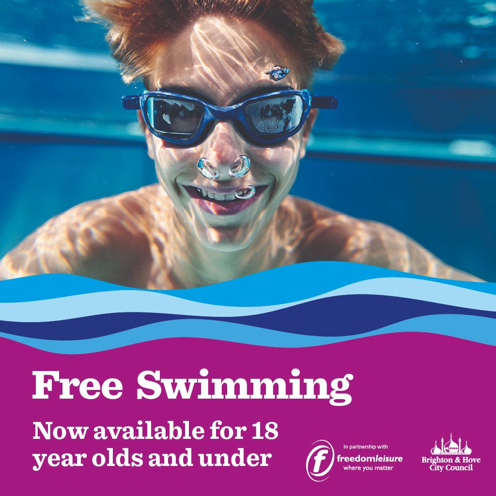 Thanks to the budget amendment <a href="/bhlabour/">Brighton & Hove Labour Party</a> passed last year, children and young people aged 18 and under in #BrightonandHove can now apply for the city's Free Swimming Scheme.

Follow the link here to Learn more: freedom-leisure.co.uk/freeswimmingbh