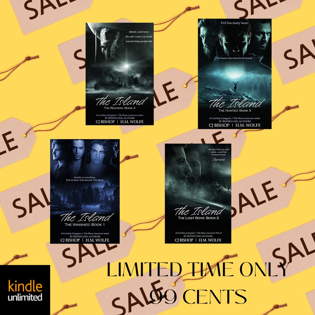 #SALE #KU 
THE ISLAND (THE COWBOY GANGSTER/THE BASE CROSSOVER SERIES) ON SALE FOR $.99

BK 1 - THE VANISHED - amazon.com/gp/product/B09…
BK 2 - THE LOST BOYS - amazon.com/gp/product/B09…
BK 3 - THE HUNTED - amazon.com/gp/product/B09…
BK 4 - THE REAPERS - amazon.com/gp/product/B09…