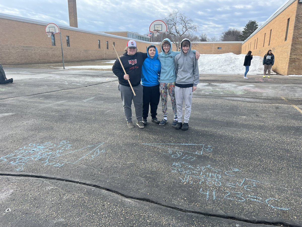 Working on the Pythagorean Theorem today in Algebra 1! <a href="/kwpublicschools/">K-W Public Schools</a> <a href="/KWPrincipalRyan/">KW 7-12</a>