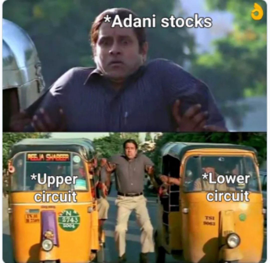 Adani stock right now 

#StockMarketindia #stockmarketmeme