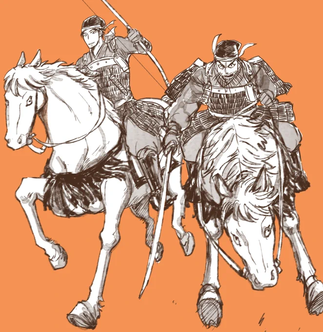今日は43の日でしたね再掲。これも馬描くの楽しかった。 