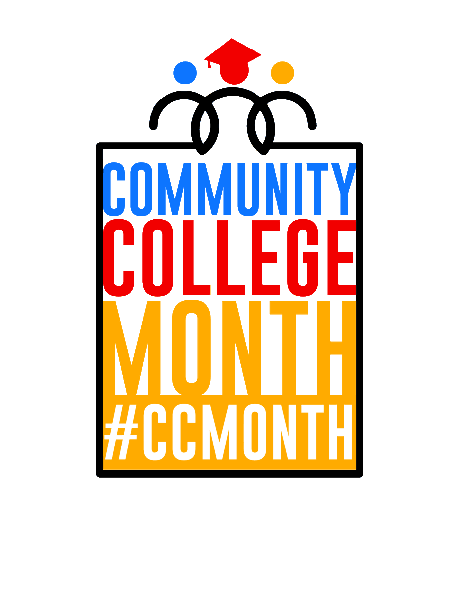 #communitycollegemonth is extra special at OCC this year. Graphic design student Quantanik Norton has designed the winning #CCMonth logo for @CCTrustees!  🎉🏆