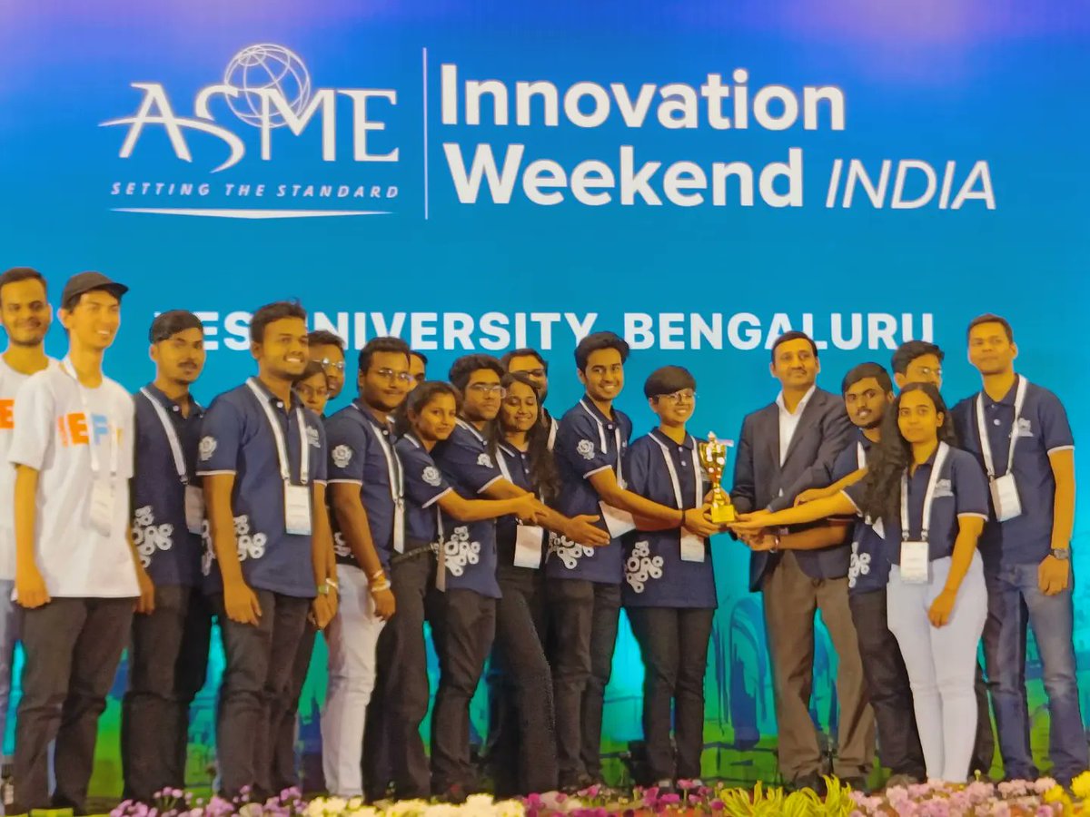 mmnitrkl's tweet photo. ASME @nitrourkela chapter's team of 19 members finished 2nd in e-HPVC and 9th in IAM3D hosted at PES University, BLR. Team Bluestreak 10.0 and Team Blueprint 1.0 have been honoured for their outstanding achievement.
Team MM extends their heartiest congratulations.
#asme #nitrkl https://t.co/9300EPM9tp