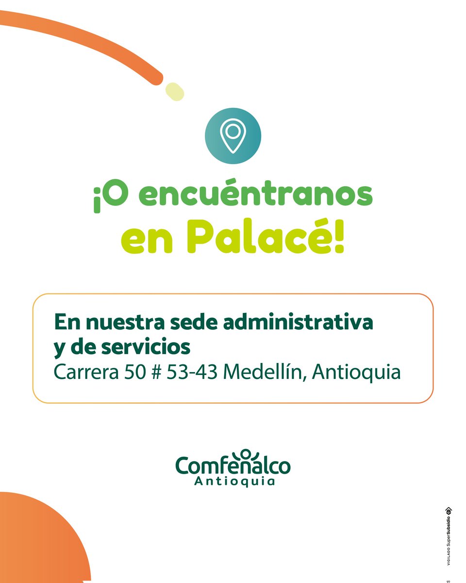 ComfamiliarAnt's tweet photo. Ahora Comfamiliar Camacol es Comfenalco Antioquia
Conoce nuestros canales de comunicación y resuelve todas tus inquietudes 🧡💚

Juntos estamos bien 💚 https://t.co/l5iyqgjvlD