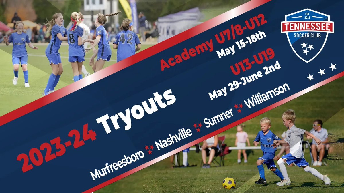 We’re excited for our 2023-24 tryouts! Click the link below to learn more about our club and tryout process! 

buff.ly/2IEDhpX 

#DevelopingExcellence