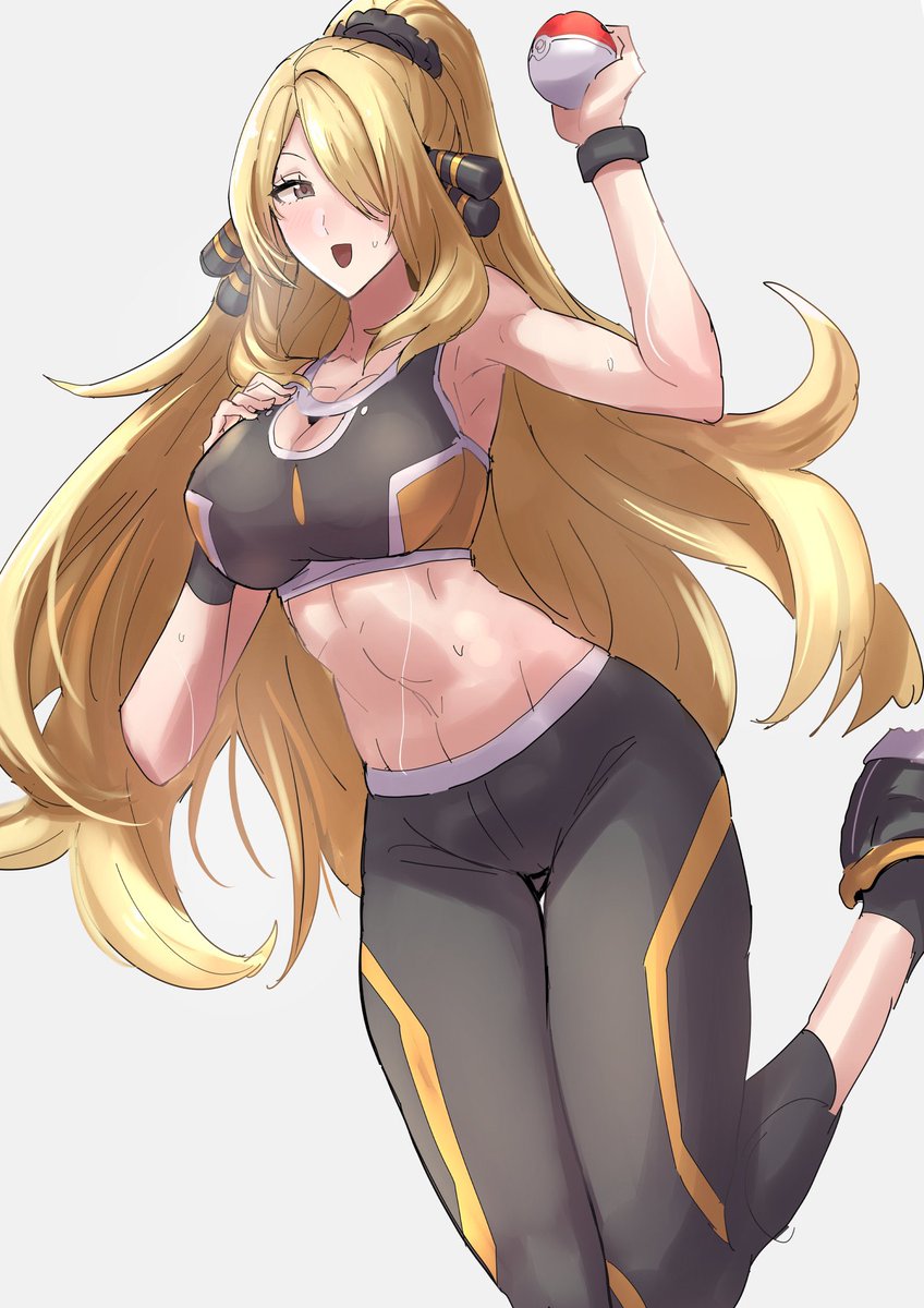 シロナ(ポケモン) 「あとシロナさん #これでフォロワーさん増えました 」|クラッシュ黒猫🎨(skeb停止中)のイラスト