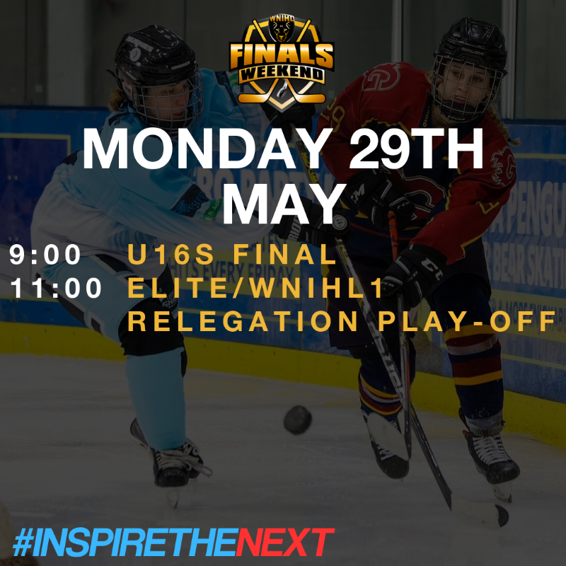 EngIceHockey's tweet photo. 𝙏𝙝𝙚 𝙒𝙉𝙄𝙃𝙇 𝙁𝙞𝙣𝙖𝙡𝙨 𝙖𝙧𝙚 𝙘𝙤𝙢𝙞𝙣𝙜 🤩

We are delighted to confirm the details for this year's WNIHL Finals Weekend at iceSheffield!

#EIHA #oneNIHL