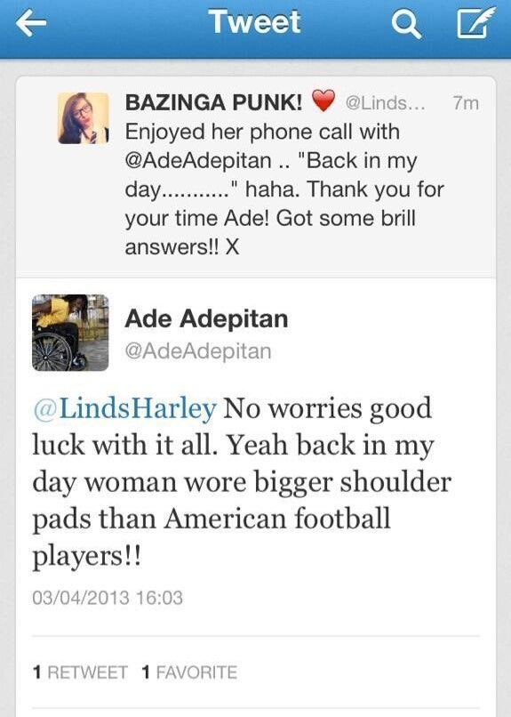 10 years ago today, I had the pleasure of interviewing <a href="/AdeAdepitan/">Ade Adepitan</a> and <a href="/Tanni_GT/">Tanni Grey-Thompson</a> for my University Dissertation. 10 years later, I am still thankful for their time, kindness and help in making my radio documentary more credible. #timeflies