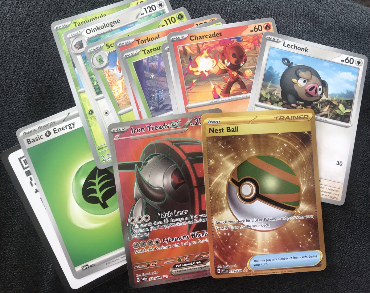 1st pack open and we have a hit 🙌❤️
#PokemonViolet #pokemonCards