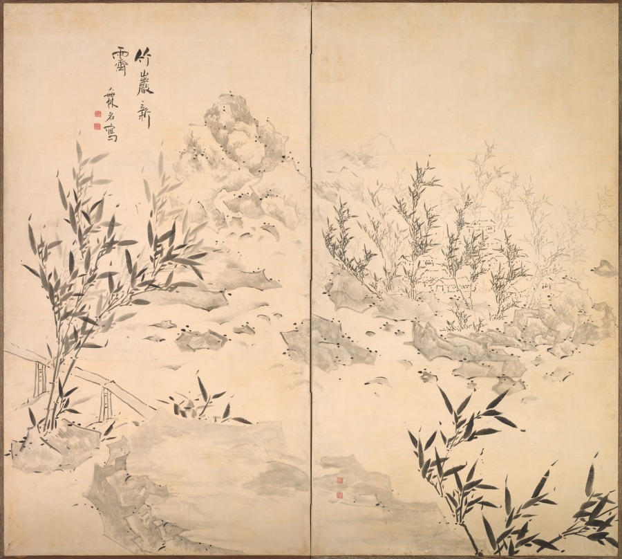 Ike Taiga, Bamboo in Fine Weather after Rain, mid-1700s #cmaopenaccess #museumarchive clevelandart.org/art/1958.337