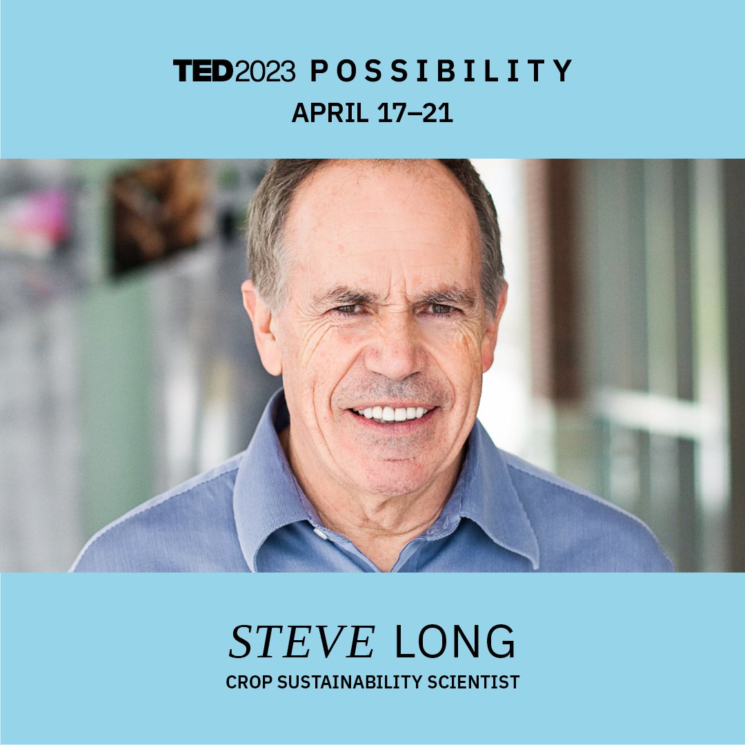 RIPE Director <a href="/LongLab/">Steve Long</a> has been announced as a speaker for   TED2023: POSSIBILITY later this month!

Steve will present his work on hacking photosynthesis to feed the world and tackle climate change. bit.ly/40RCIQl

<a href="/TEDTalks/">TED Talks</a> #TED2023