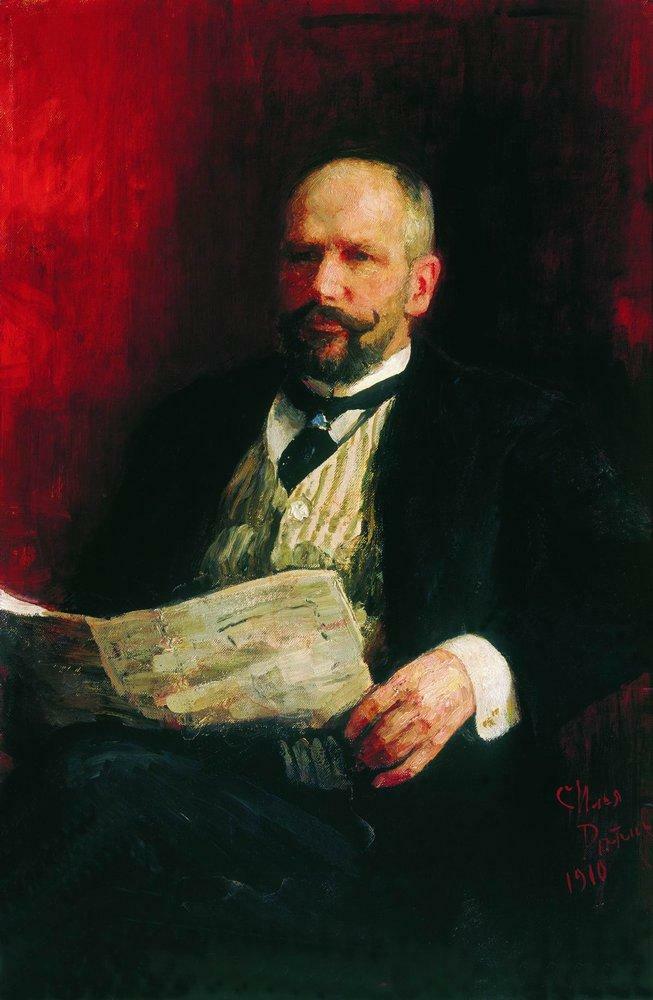 Portrait of P.A. Stolypin, 1910 #realism #repin wikiart.org/en/ilya-repin/…