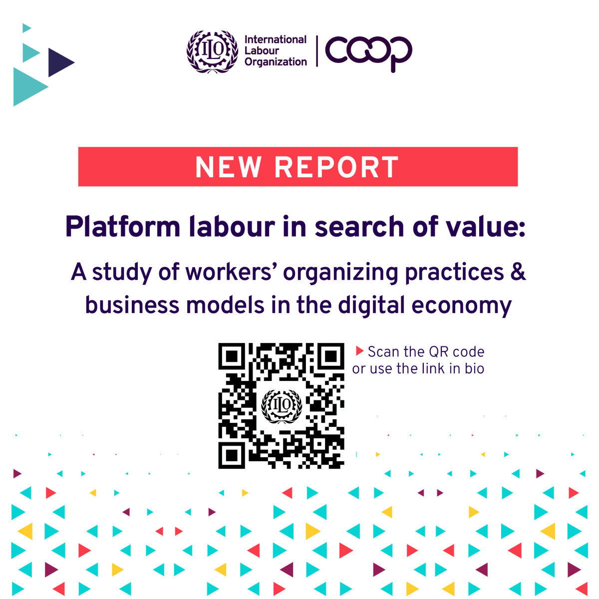 📣Here on #platformeconomy & #coops from @ilocoop

ℹ️Report shows #platformcoops are among self-employed workers' strategies in the #platformeconomy

🔗Read More: bit.ly/ilcr3

#ILO #ILOCoop