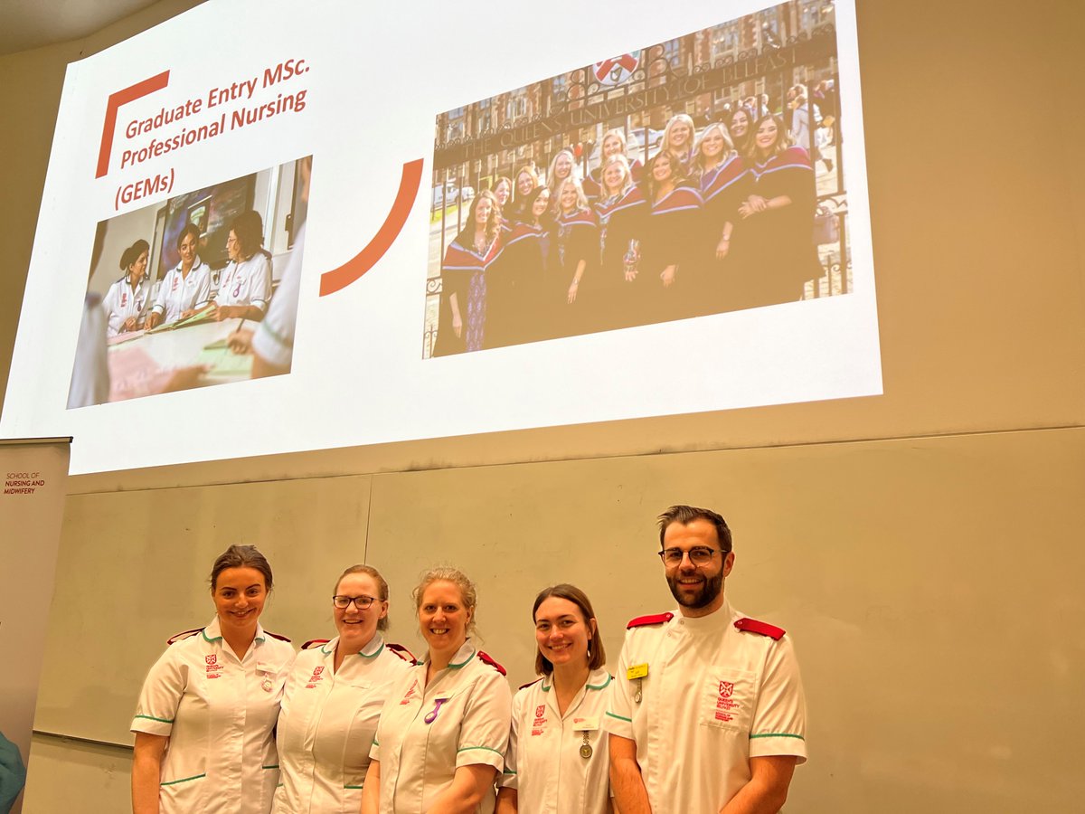 QUBSONM's tweet photo. Our Intersim Open evening to showcase Graduate Entry MSc Professional Nursing was a huge success!!
To learn more on how to become a nurse in 2 years on a fully funded Masters programme, visit https://t.co/9mr1hWXuAv
#GEMS #Nursing #InterSim #NursingUK #QUB #QueensUniversity https://t.co/uFyRfzAwgh