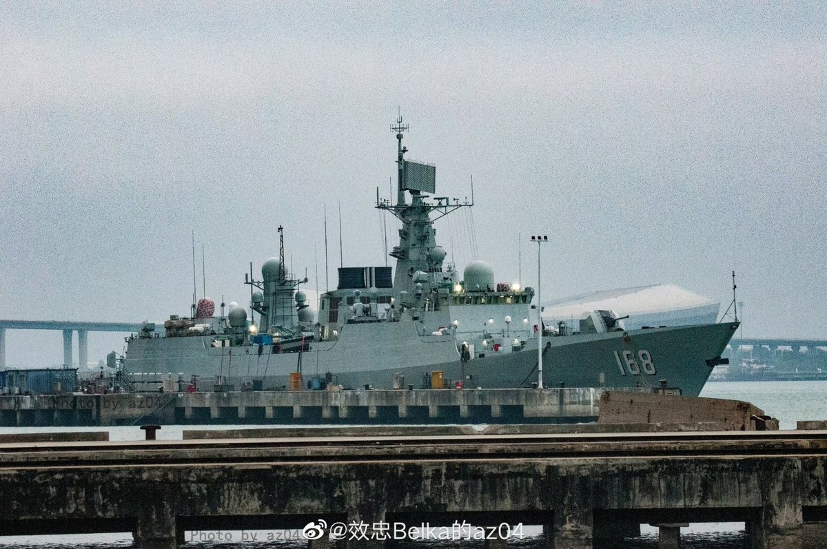近代化改修がほぼ完了したとみられる中国海軍052B型駆逐艦「広州」の