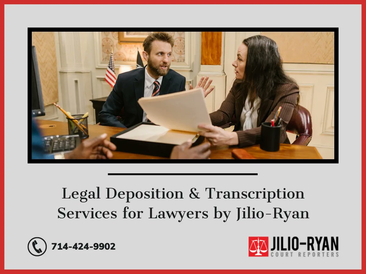 Jilio-Ryan knows what matters to the attorney at law. It matters that we deliver on what we have been entrusted to provide. We provide legal deposition &amp; transcription services for lawyers.
jilioryan.com/lawyers/
#LegalDeposition #TranscriptionServices #Lawyers #JilioRyan