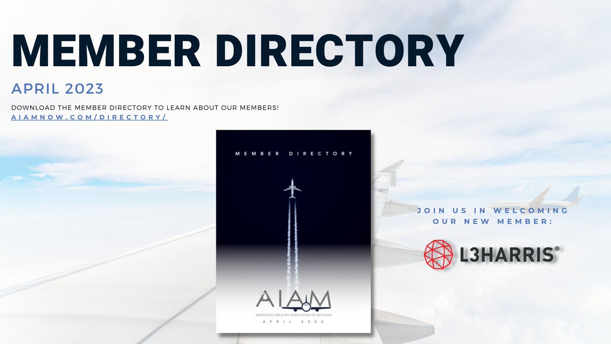 The April edition of the AIAM Member Directory has just been published! Go to aiamnow.com/directory/ to download the directory and get to know our new member, L3Harris!

Additionally, AIAM’s frequently updated membership database is available at aiamnow.com/membership-dat….
