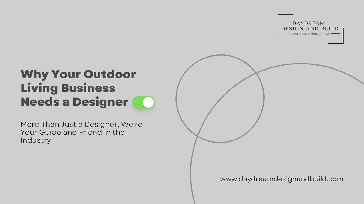 Have you been burned by designers who didn't understand your vision or were more concerned with their artistic vision than the practicality of the project? It's time to work with Daydream Design and Build! . . . daydreamdesignandbuild.com/why-your-outdo…