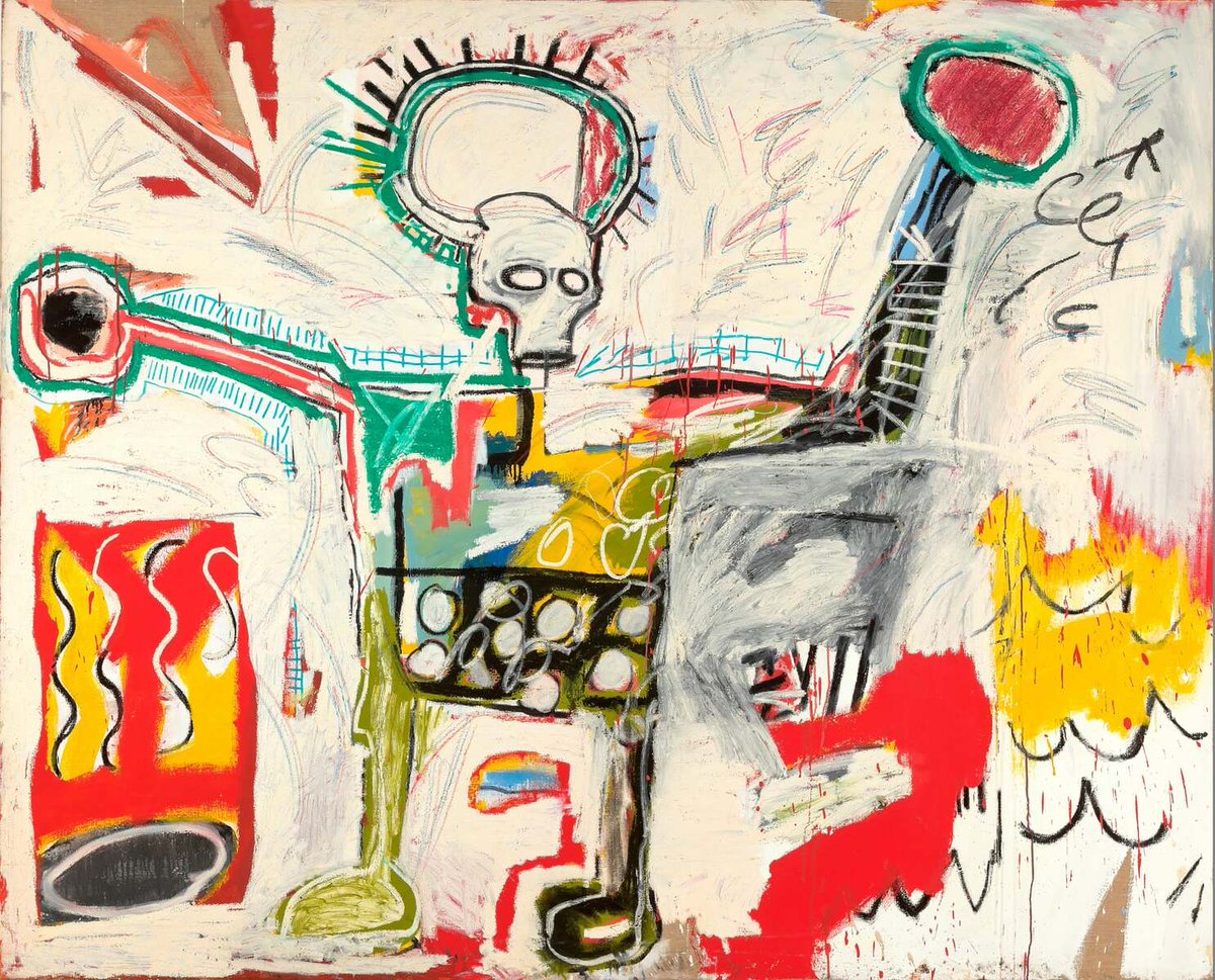 Untitled, 1982 #jeanmichelbasquiat #neoexpressionism wikiart.org/en/jean-michel…