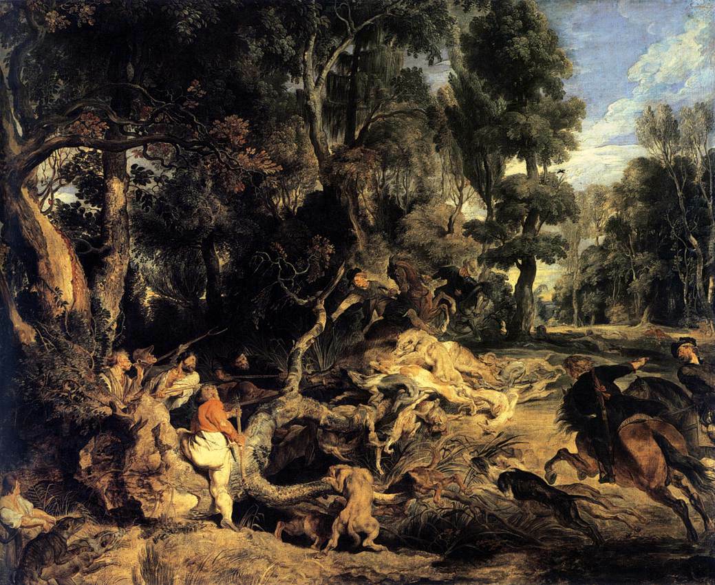 Boar Hunt, 1620 #rubens #peterpaulrubens wikiart.org/en/peter-paul-…