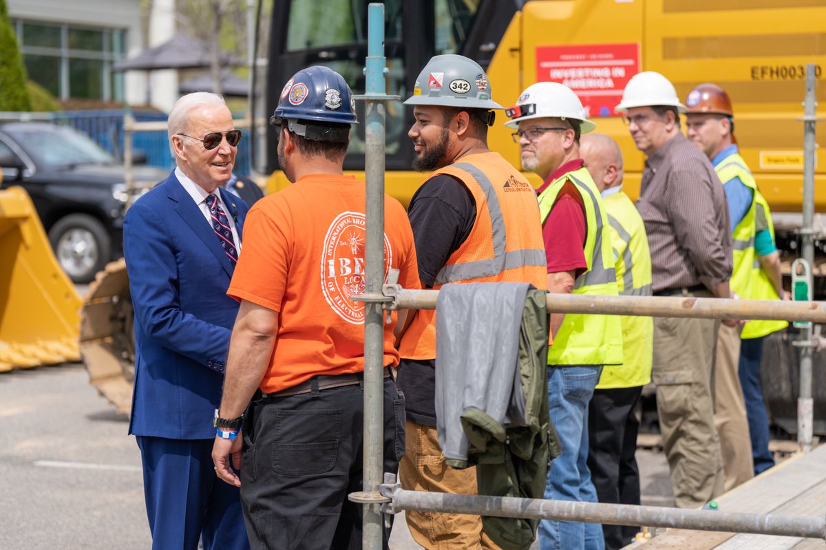 We’re going to make sure all American workers, with college degrees or without college degrees, are prepared to compete with anyone else in the world by working with companies and community colleges, technical schools, training programs, and union-led apprenticeships.