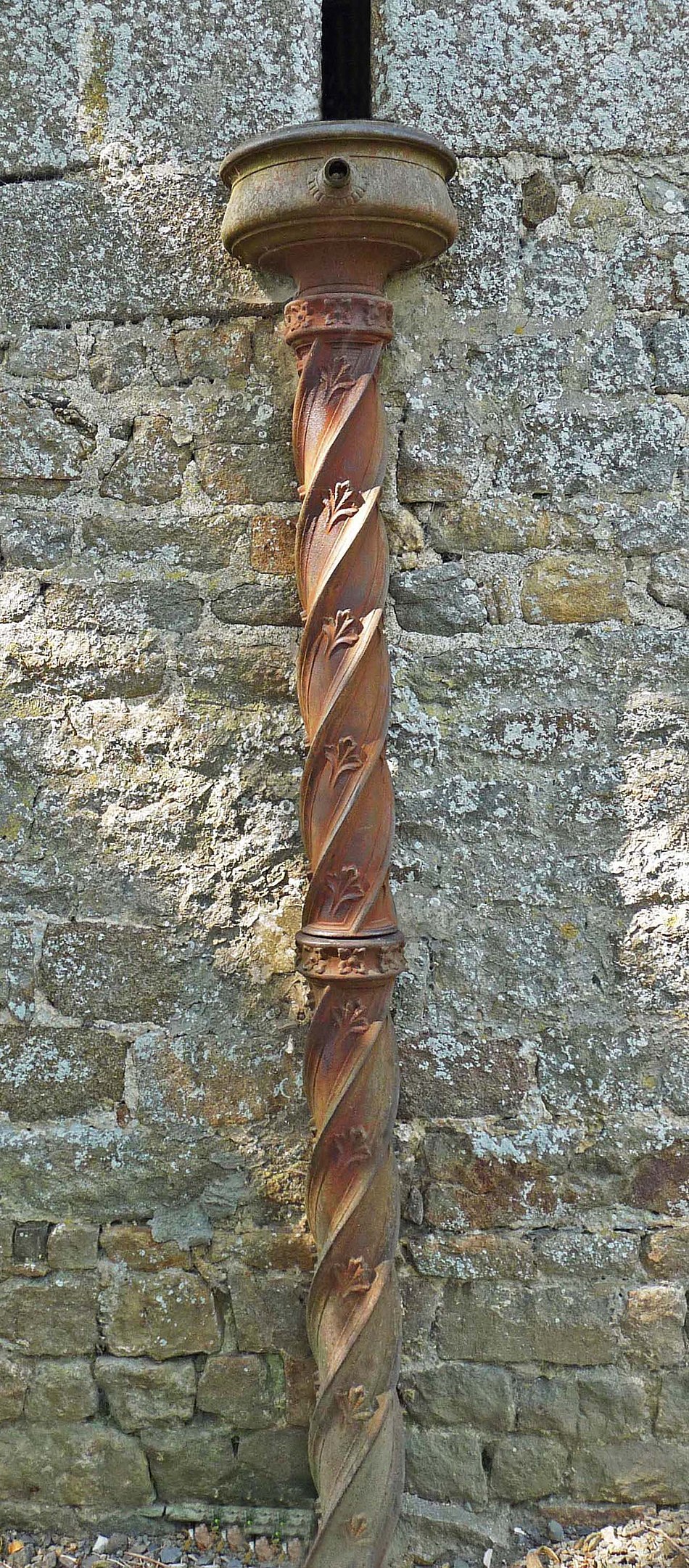 Not all these old drain pipes were strange aquatic monsters or grotesque faces. 

Sometimes they had