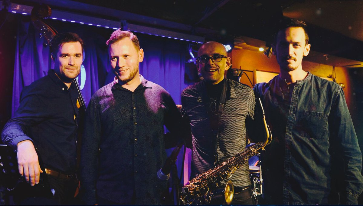 Tomorrow! - 4 April 8pm, come along for an evening of great #jazz from the groove/contemporary jazz quartet 'Interphase Quartet' who are making their return to the <a href="/606club/">The 606 Club</a>  
Find out more: bit.ly/3zoh6yR