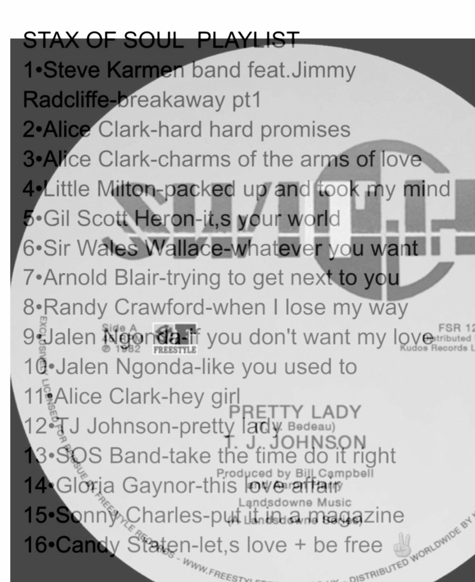 stuiebacon's tweet photo. Stuart Craig - Stax of Soul Show - 2.4.23 https://t.co/SrMcGaZxdK 
Playback for this weeks show
#aliceclark
#jalenngonda https://t.co/XmmULOJkVR