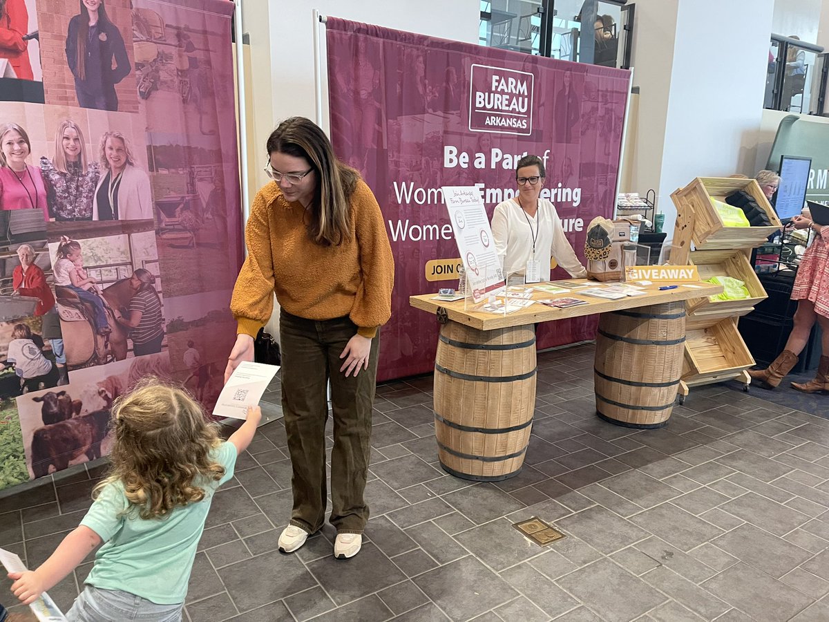 ArFB is at the <a href="/ARWomeninAg/">Arkansas Women in Ag</a> 2023 Conference! Come see us to learn more about why we are #FarmBureauWomen! #WeAreArkansasAgriculture