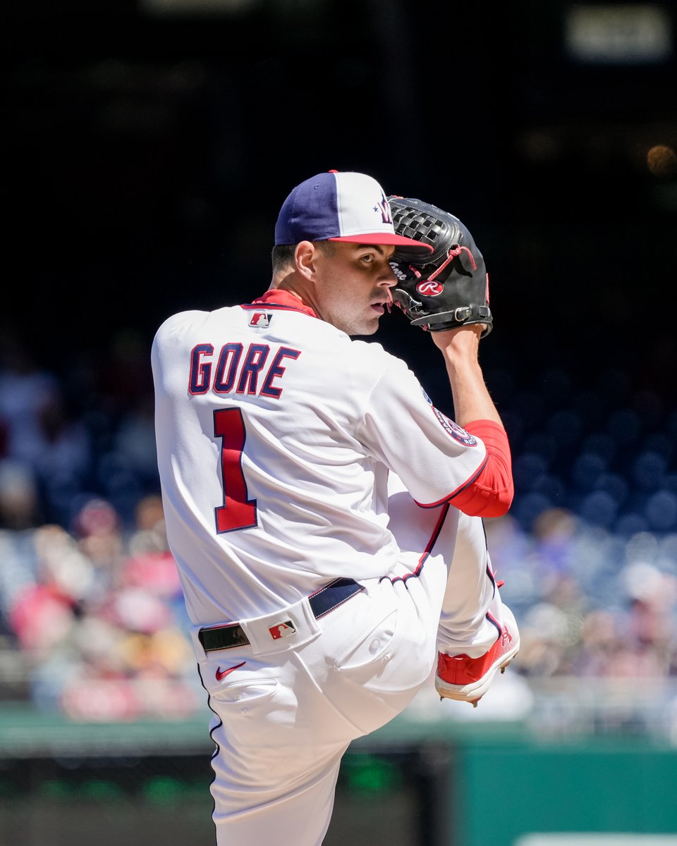 Nationals's tweet photo. It had been 251 days since MacKenzie Gore last pitched in an MLB game.

Yesterday, he made his first start as a Nat.

Yesterday, he got his first win as a Nat.

#NATITUDE https://t.co/4dOk1tfyLQ