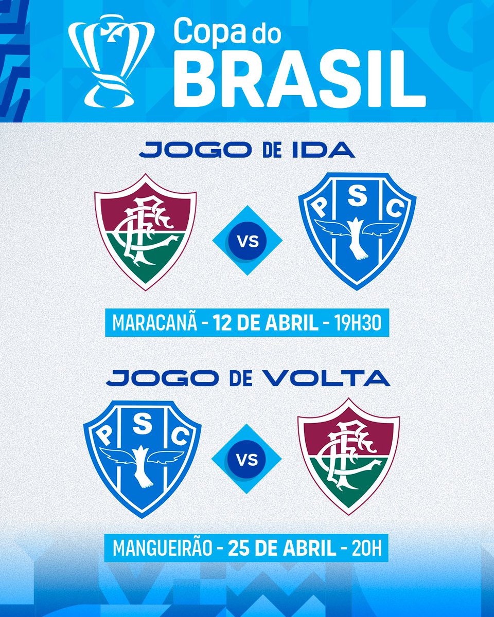 Paysandu's tweet photo. Semana que vem tem @CopaDoBrasilCBF! 🔵⚪️

A CBF definiu as datas e os horários dos dois jogos da terceira fase da competição. Já coloca na agenda, Fiel!🗓🐺

#MaiorCampeãodaAmazônia
#CopadoBrasil https://t.co/B7lE1IAH47