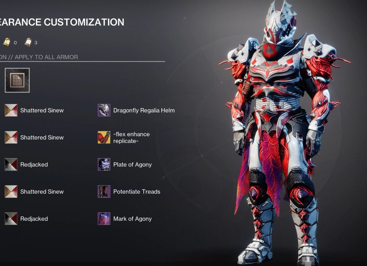 TheSynysterD's tweet photo. Here's the loadout! Pretty sure this is one of my favorite Titan fashions I've ever done 😍 https://t.co/toMT69KNix