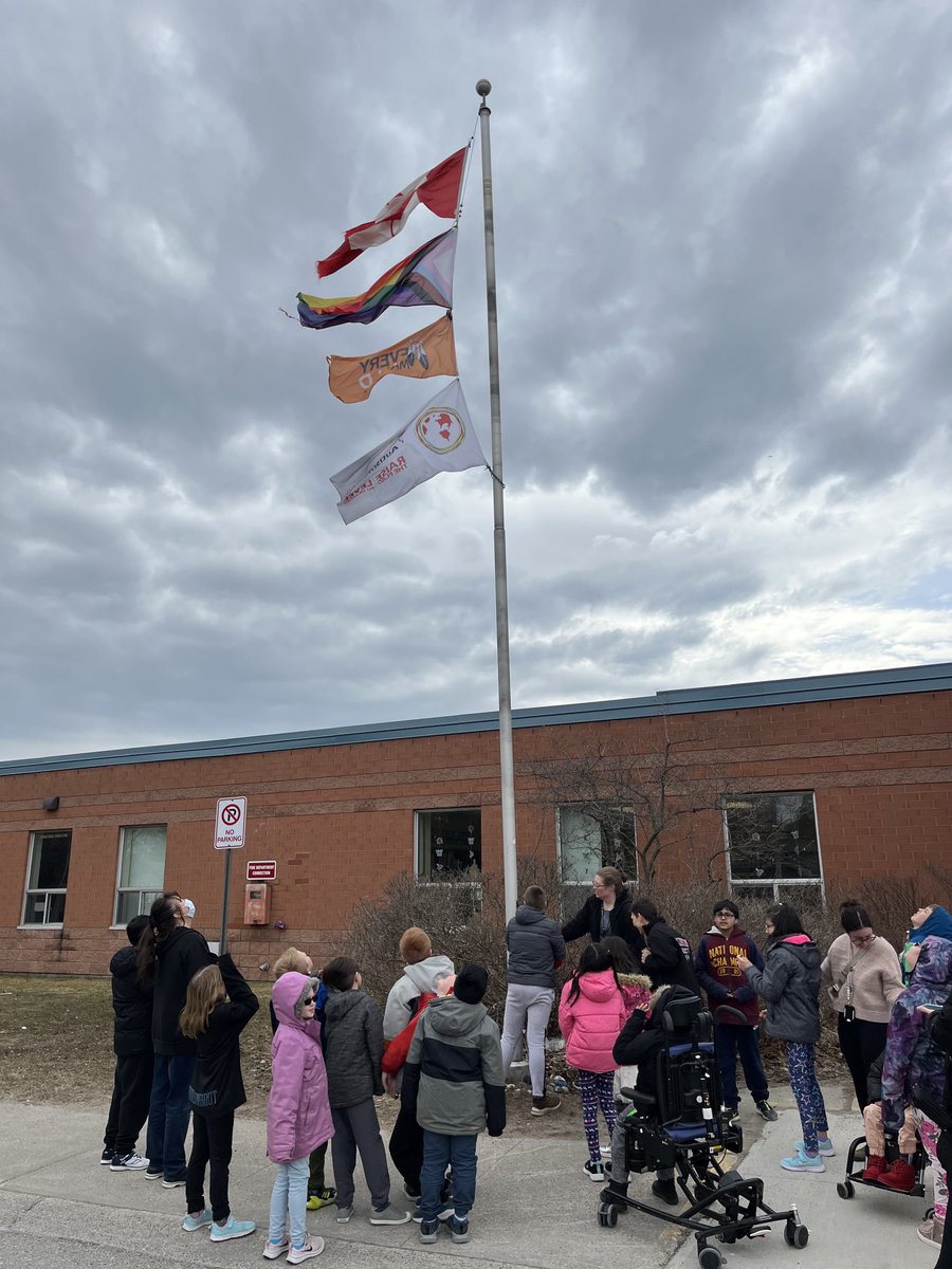 Proudly raising our flag for Autism Awareness Month at CNPS!