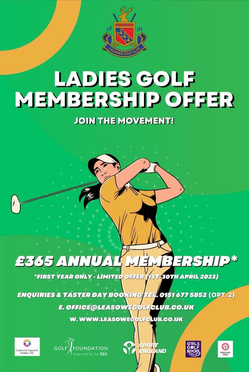 ATTENTION ALL FEMALE GOLFERS 
Amazing offer and value for money 🏌️‍♀️🏌️‍♀️🏌️‍♀️🏌️‍♀️🏌️‍♀️🏌️‍♀️🏌️‍♀️🏌️‍♀️🏌️‍♀️🏌️‍♀️🏌️‍♀️🏌️‍♀️🏌️‍♀️