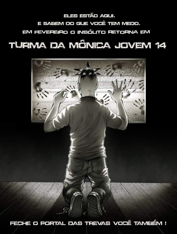 AcervoTmj's tweet photo. Teasers do maior arco da segunda série de Turma da Mônica Jovem: O portal das trevas https://t.co/dqs7omsll9