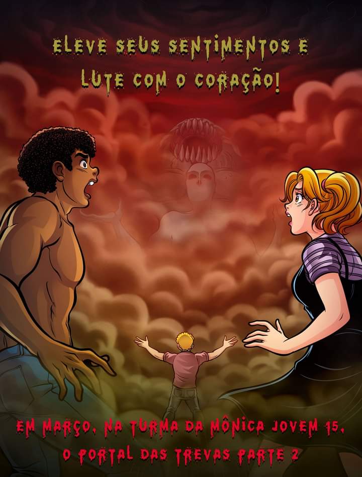 AcervoTmj's tweet photo. Teasers do maior arco da segunda série de Turma da Mônica Jovem: O portal das trevas https://t.co/dqs7omsll9