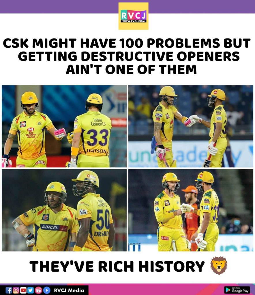 RVCJ_Sports's tweet photo. Destructive openers! 🤯

#CSK #CSKvsLSG #Cricket #CricketTwitter https://t.co/QDYDx6fYZI