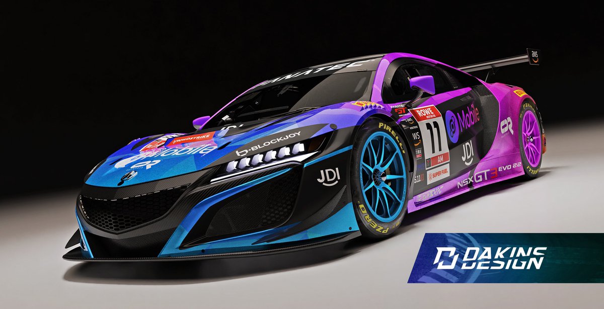 dakinsdesign's tweet image. 🚨LIVERY REVEAL🚨
 Very excited to unveil my latest #liverydesign for @cdrvalkyrie , who are entering the @gtworldcham later this season in their @HondaRacing_HPD @Acura NSX G3 EVO 22.