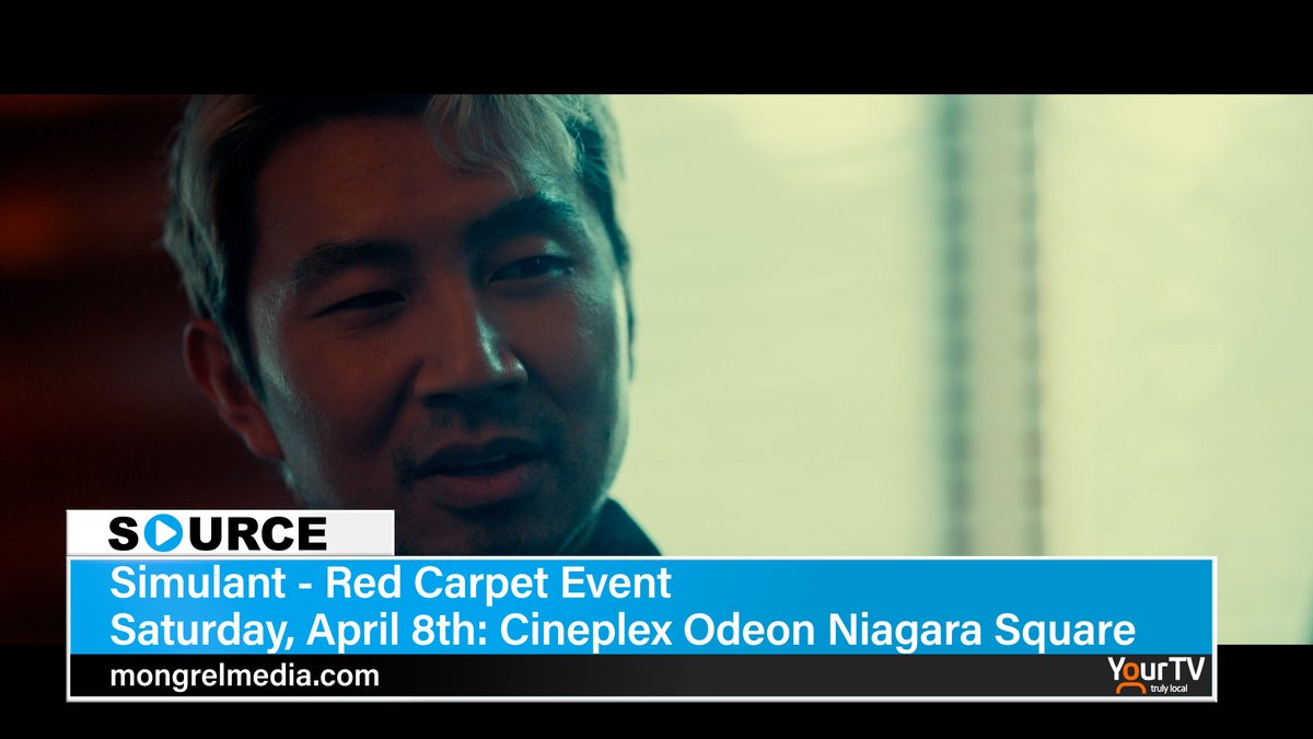 yourtvniagara's tweet photo. Come see @MongrelMedia #SimulantMovie on April 8th at @CineplexMovies in #NiagaraFalls for the #redcarpet with Director @aprilmullen88, Actor @RobbieAmell and more!! https://t.co/z4OZ1DchDS #AI #CanSimulantsEatMoviePopcorn https://t.co/M31qTVKYnq
