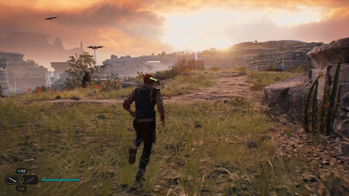 Okami13_'s tweet photo. New Star Wars Jedi: Survivor details from previews:

- Tons of customization (lightsaber, hairstyle, clothing, etc)
- Jedi Chamber Room puzzles (similar to BOTW shrines)
- Many new mobility options (grapple, mounts)
- Side quests confirmed
- Semi open-world
- At least 7 large planets in the game
- Five combat stances (start the game with 3)
- New force abilities
- Map is greatly expanded
