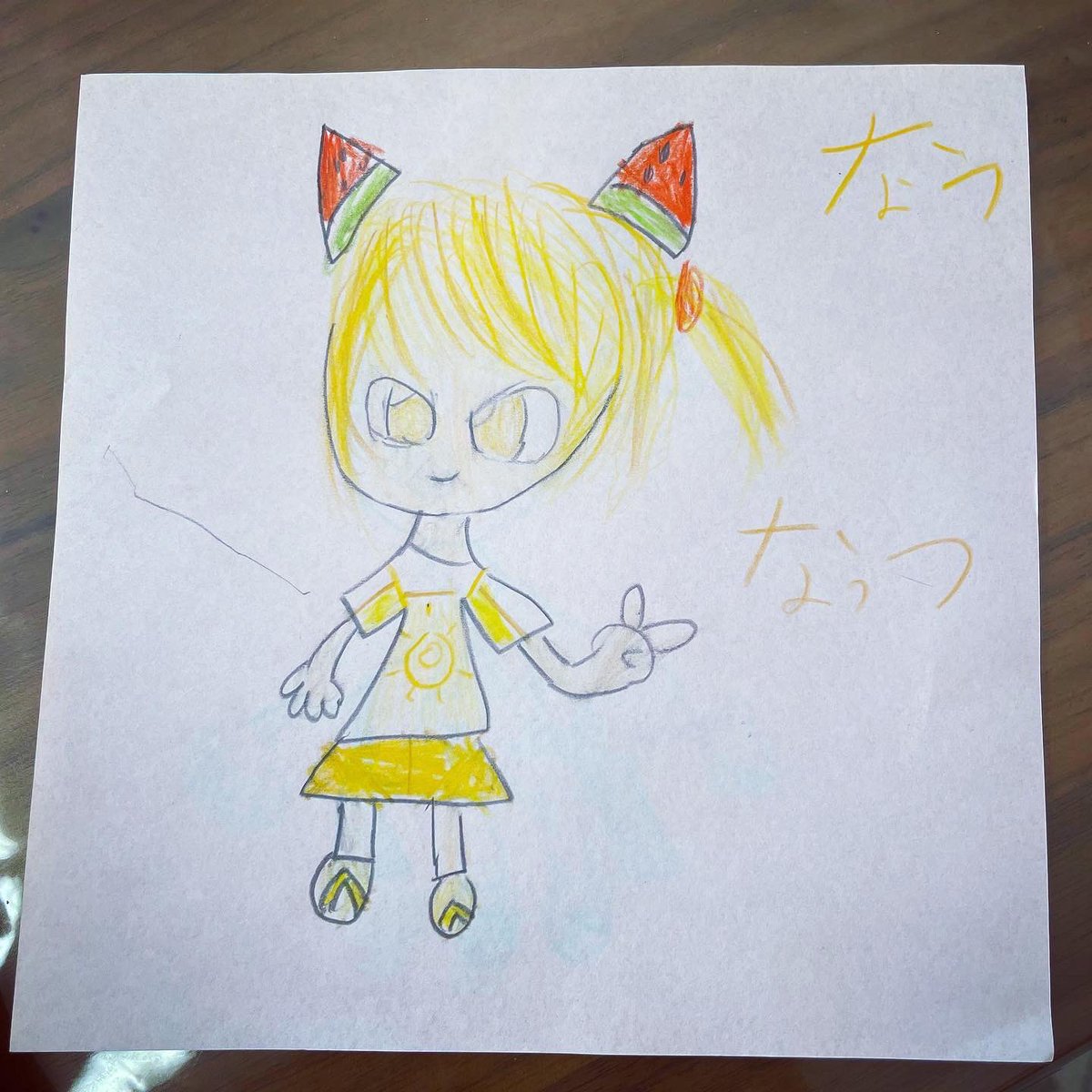 「夏 #小2の四季を母が描くと 」|エイチ@「モテジョ」連載中のイラスト